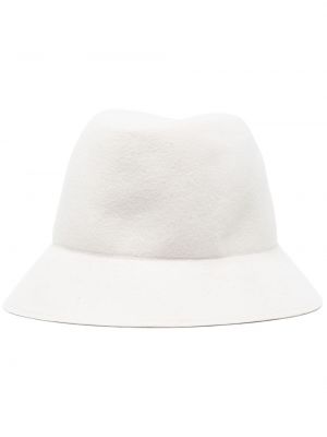 Vilnonis kepurė Comme Des Garçons Shirt balta