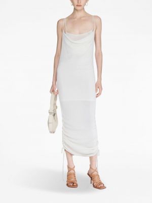 Průsvitné šaty Dion Lee bílé