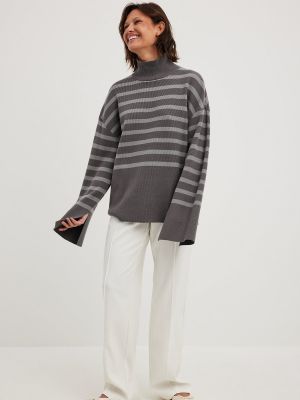 Pull oversize Na-kd gris