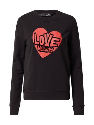 Love Moschino Bluză de molton  roșu / negru