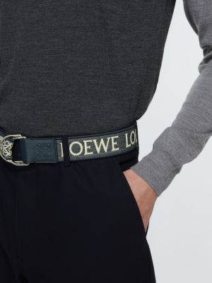 Cinturón de cuero Loewe azul