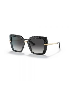 Okulary przeciwsłoneczne z nadrukiem Dolce And Gabbana czarne