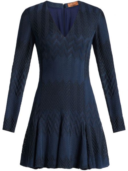 Rovné šaty Missoni modrá