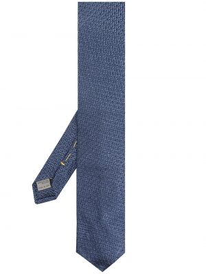 Corbata de tejido jacquard Canali azul