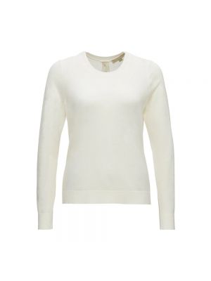 Dzianinowy sweter z okrągłym dekoltem Michael Kors biały