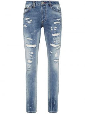 Skinny džíny s dírami Philipp Plein