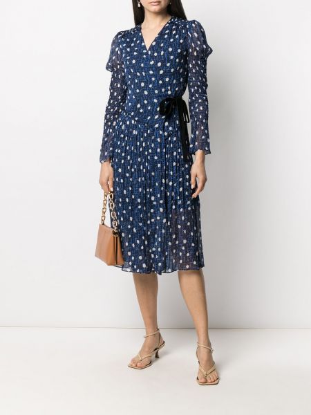 Vestido con estampado Dvf Diane Von Furstenberg azul