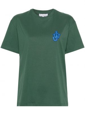 Medvilninis marškinėliai Jw Anderson žalia