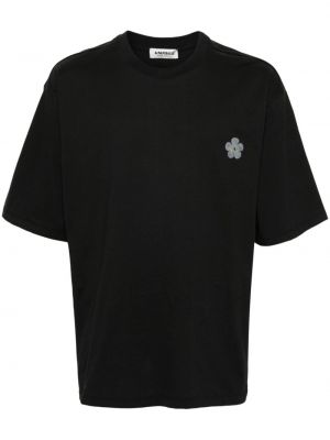 Kokvilnas t-krekls ar apdruku A Paper Kid melns