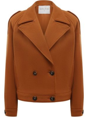 Шерстяная куртка Forte_forte коричневая