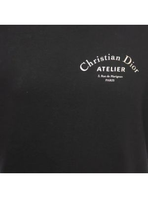 Koszulka bawełniana Dior Vintage czarna