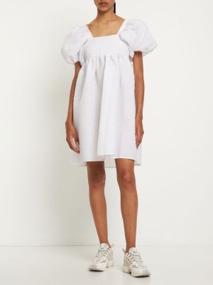 Sukienka mini bawełniana Cecilie Bahnsen biała
