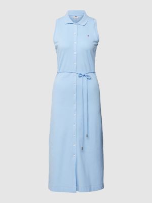 Sukienka koszulowa Tommy Hilfiger błękitna