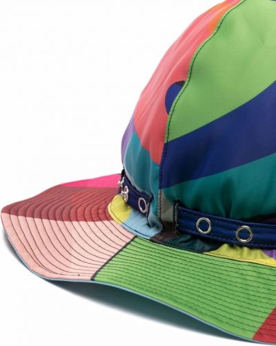 Sombrero con estampado con estampado abstracto Sacai verde