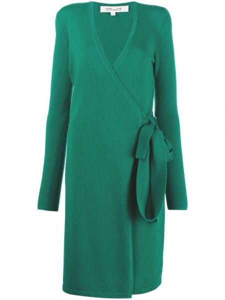 Vestito a maniche lunghe Dvf Diane Von Furstenberg verde