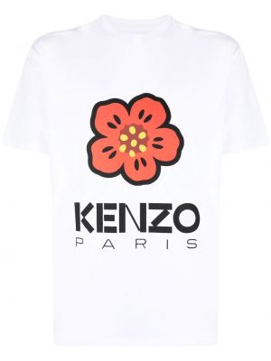 T-shirt con stampa Kenzo bianco
