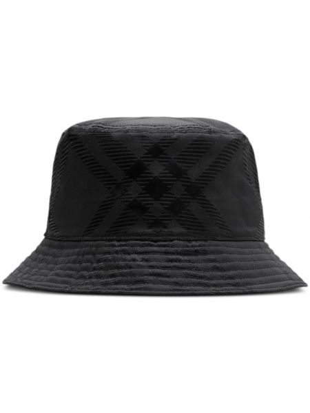 Карирана шапка Burberry черно