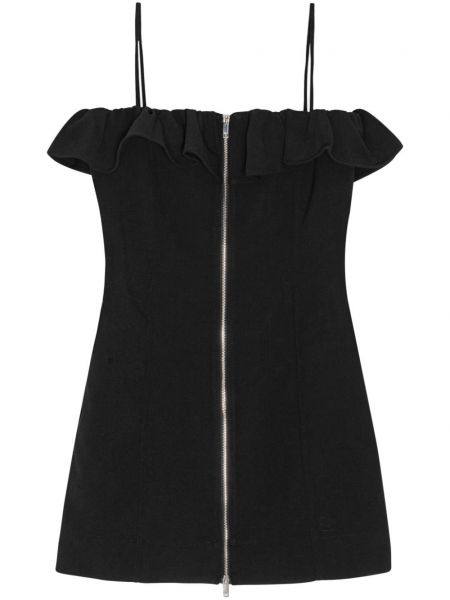 Κοκτέιλ φόρεμα Ganni μαύρο