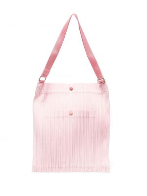 Plisovaná nákupná taška Pleats Please Issey Miyake ružová