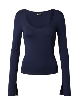 Marškinėliai ilgomis rankovėmis Gina Tricot mėlyna