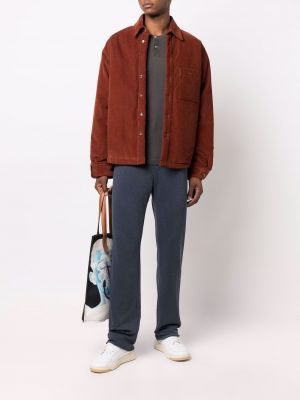 Kašmírový svetr s kulatým výstřihem James Perse šedý