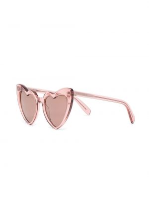 Sluneční brýle se srdcovým vzorem Saint Laurent Eyewear růžové