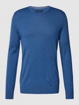 Dzianinowy sweter Christian Berg Men niebieski