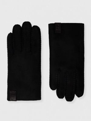 Замшевые перчатки Ugg черные
