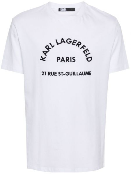 Haftowana koszulka bawełniana Karl Lagerfeld