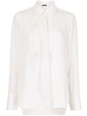 Blusa de seda Kiton blanco