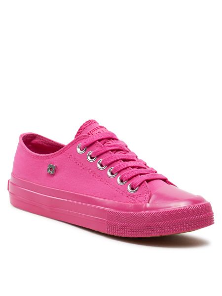Scarpe in tela con motivo a stelle Big Star Shoes rosa