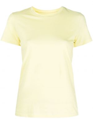T-shirt en coton avec manches courtes Vince jaune