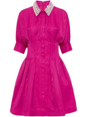 Κοκτέιλ φόρεμα με πετραδάκια Rebecca Vallance ροζ