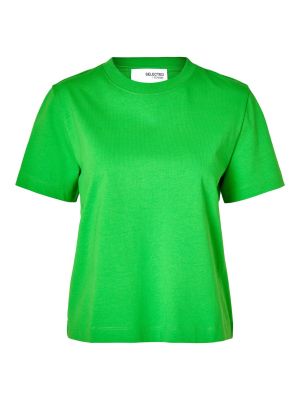 Marškinėliai Selected Femme žalia