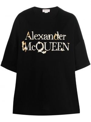 Bavlněné tričko s potiskem Alexander Mcqueen