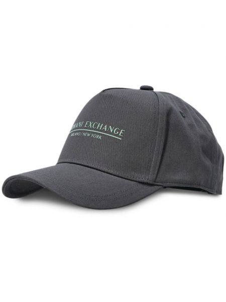 Kepurė su snapeliu Armani Exchange pilka