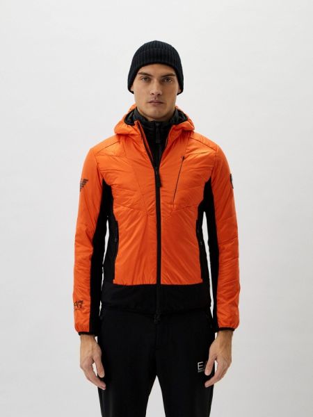 Горнолыжная куртка Ea7 оранжевая