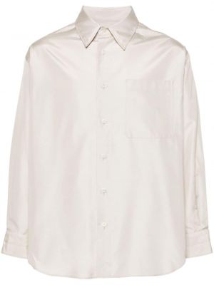 Béžová hedvábná košile Lemaire