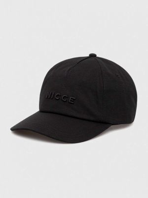 Czarna czapka z daszkiem bawełniana Nicce