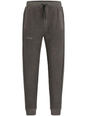 Pantalon de joggings brodé Hugo gris