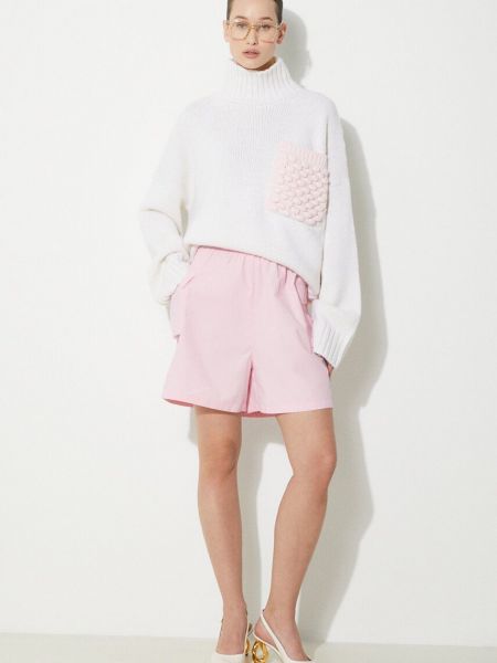 Шорти карго з аплікацією Adidas Originals рожеві