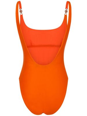 Egyrészes fürdőruha Versace narancsszínű
