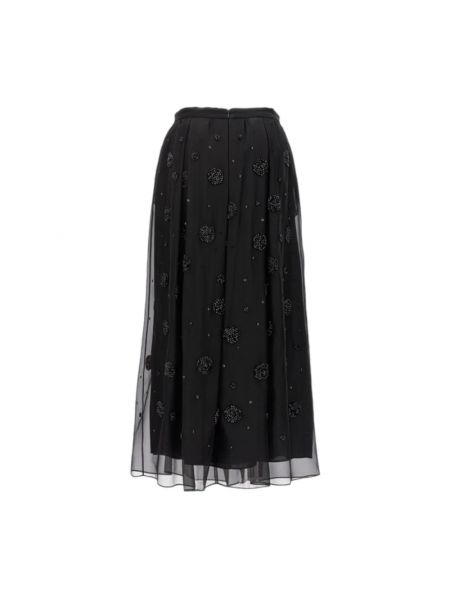 Elegante falda midi plisada Max Mara Studio negro