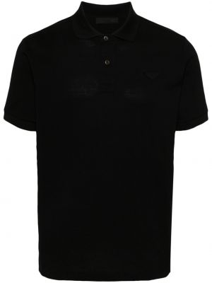 Поло тениска Prada черно