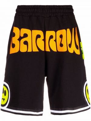 Shorts de sport à imprimé Barrow noir