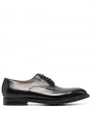 Кожени обувки в стил дерби Silvano Sassetti черно