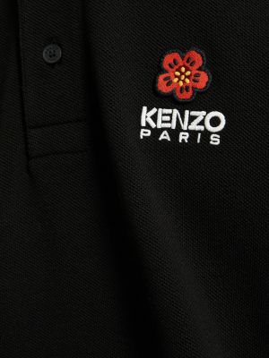Памучна поло тениска Kenzo Paris бяло