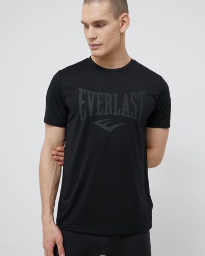 Everlast t-shirt fekete, nyomott mintás