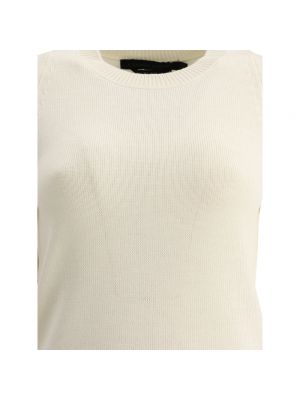 Jersey de lana de tela jersey Canada Goose blanco