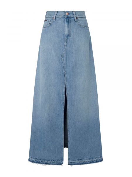 Priliehavá džínsová sukňa Pepe Jeans modrá
